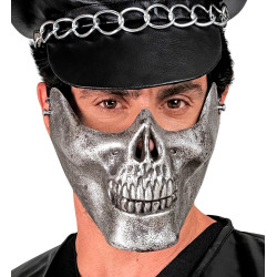 Stříbrná maska  smrtka - spodní část lebky